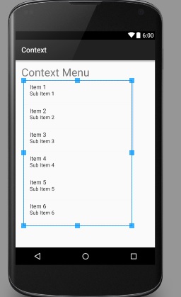 context menu tutorial